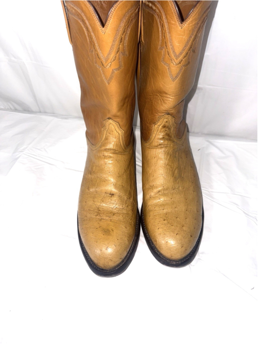 Lucchese 2000 Ostrich Men Boots Size 11 D Roper T005902
